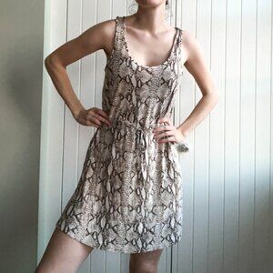 H&M Snake Print Mini Dress